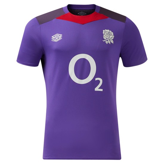 Men's England Rugby 2024/25 Third Gym Shirt - Purple