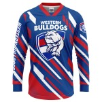 Men's Western Bulldogs 2025 Third Long Sleeve Blitz Shirt Men's Western Bulldogs 2025 Third Long Sleeve Blitz Shirt