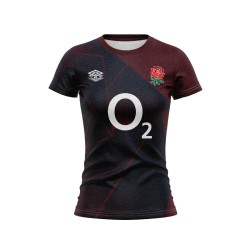 Women's England Rugby 2024/25 Third Warm Up Shirt - Brown