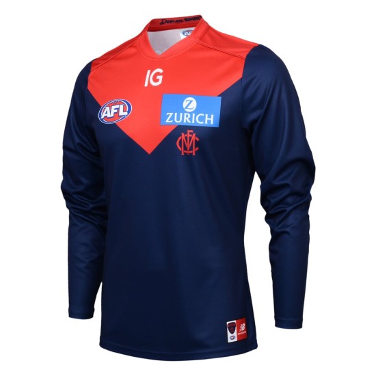 Women's Melbourne Demons 2024 Home Long Sleeve Guernsey Women's Melbourne Demons 2024 Home Long Sleeve Guernsey