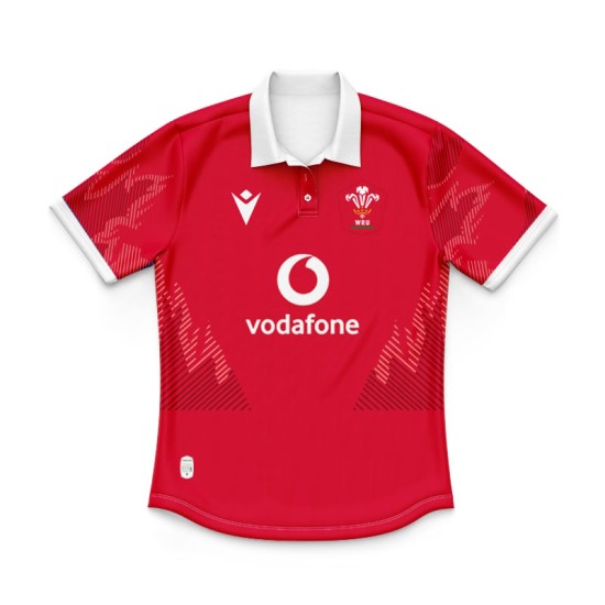 Kid's Wales Rugby 2024 Home Polo Shirt Kid's Wales Rugby 2024 Home Polo Shirt