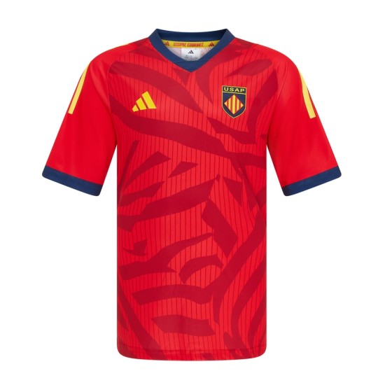Men's USA Perpignan 2025/26 Away Warm Up Shirt Men's USA Perpignan 2025/26 Away Warm Up Shirt