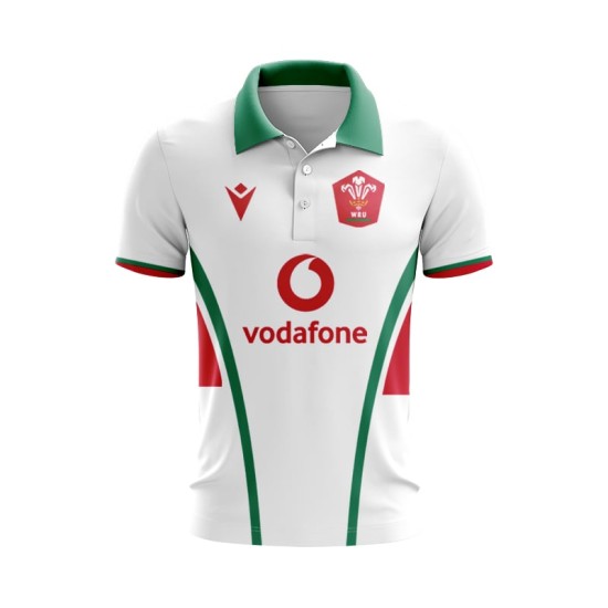Men's Wales Rugby 2024 Away Polo Shirt Men's Wales Rugby 2024 Away Polo Shirt